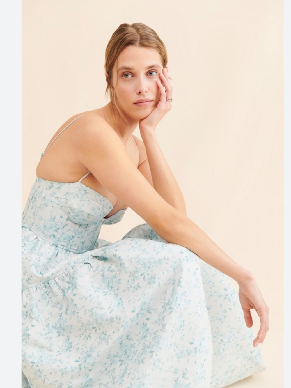 The Windsor Maison Armory Blue Floral Maxi Dress - Picture 2 of 6